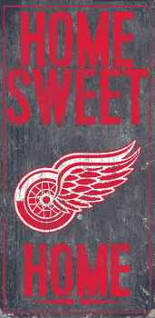 Detroit Red Wings Home Home Sweet Home 6x12