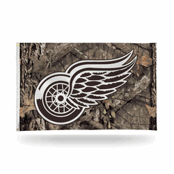 Detroit Red Wings / Mossy Oak Camo Break-Up Country Banner Flag (3X5)
