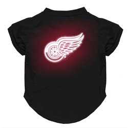 Detroit Red Wings Neon Pet T-Shirt, Large