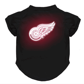 Detroit Red Wings Neon Pet T-Shirt, Large