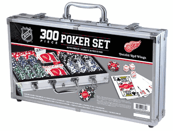 Detroit Red Wings NHL 300pc Poker Set