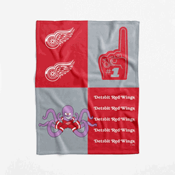 Detroit Red Wings NHL Domino Swaddle Blanket 40x50 inches