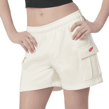 Detroit Red Wings NHL Kadi Cargo Fleece Shorts Bone XS