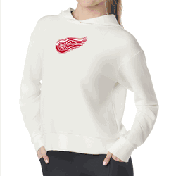 Detroit Red Wings NHL Kadi Waffle Hoodie Coconut Cream Large
