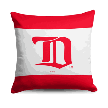 Detroit Red Wings NHL Vintage Logo Throw Pillow 18X18