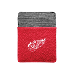 Detroit Red Wings Pebble Front Pocket Wallet Light Red