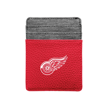 Detroit Red Wings Pebble Front Pocket Wallet Light Red