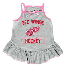 Detroit Red Wings Pet Dress Grey Type Small