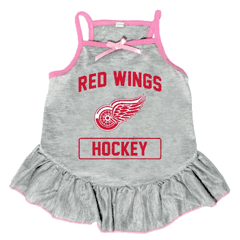 Detroit Red Wings Pet Dress Grey Type XLarge