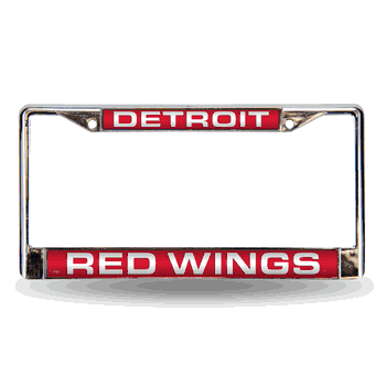 Detroit Red Wings Red Lasers Chrome Frame
