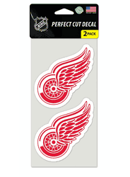 Detroit Red Wings Set of 2 Die Cut Decals