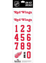 Detroit Red Wings Sportstar Officially Licensed Authentic Center Ice NHL Hockey Helmet Decal Kit