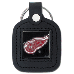 Detroit Red Wings Square Leatherette Key Chain