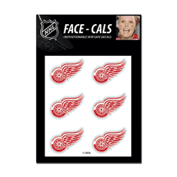 Detroit Red Wings Tattoo Face Cals