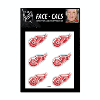 Detroit Red Wings Tattoo Face Cals