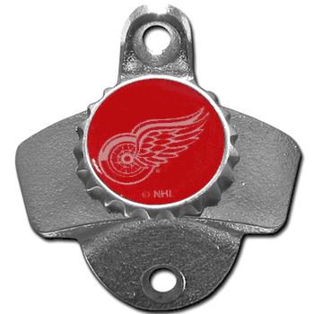 Detroit Red Wings Wall Mounted Bottle Opener