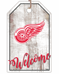 Detroit Red Wings Welcome Team Tag 11x19 Sign