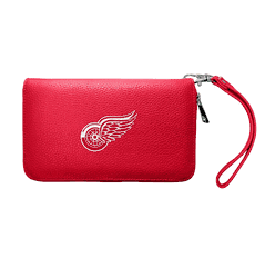 Detroit Red Wings Zip Organizer Wallet Pebble Light Red