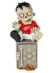 Detroit Red Wings Zombie Figurine Bank CO