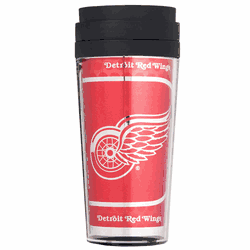 Detroit Redwings 16oz Acrylic Travel Tumbler with Metallic Graphics