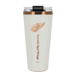 Detroit Redwings 32oz Crme and Copper Big Slim Tumbler with Straw