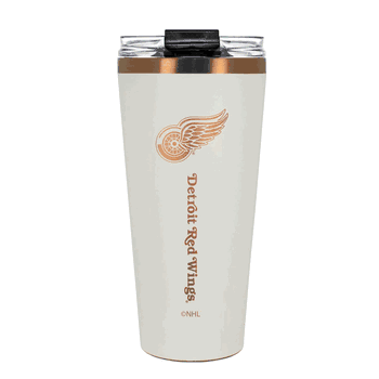 Detroit Redwings 32oz Crème and Copper Big Slim Tumbler with Straw