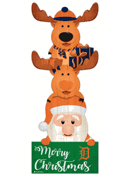 Detroit Tigers 31" Santa Stack Leaner
