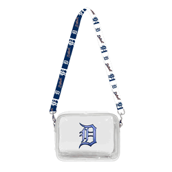 Detroit Tigers 3D Logo Clear Fanny Fan Purse