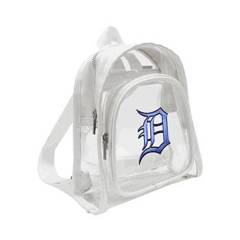 Detroit Tigers 3D Logo Clear Mini Backpack