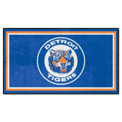 Detroit Tigers 3ft. x 5ft. Plush Area Rug - Retro Collection