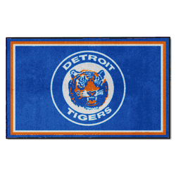 Detroit Tigers 4ft. x 6ft. Plush Area Rug1964