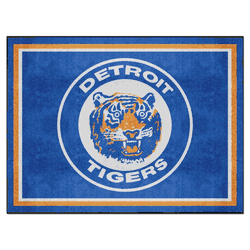 Detroit Tigers 8ft. x 10 ft. Plush Area Rug - Retro Collection