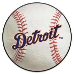 Detroit Tigers Baseball Rug - 27in. Diameter