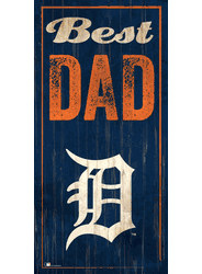 Detroit Tigers Best Dad 6x12 Sign