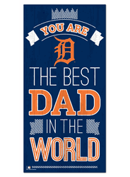 Detroit Tigers Best Dad in the World 6x12 Sign