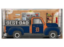 Detroit Tigers Best Dad Truck 6x12 Sign