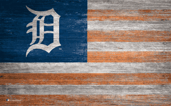 Detroit Tigers Distressed Flag 11x19