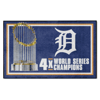 Detroit Tigers Dynasty 4ft. x 6ft. Plush Area Rug