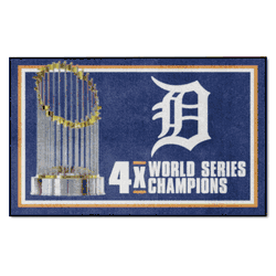 Detroit Tigers Dynasty 4ft. x 6ft. Plush Area Rug