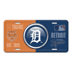 Detroit Tigers Embossed Metal License Plate