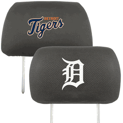 Detroit Tigers Embroidered Head Rest Cover Set - 2 Pieces