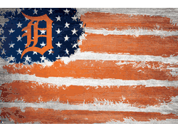 Detroit Tigers Flag 17x26