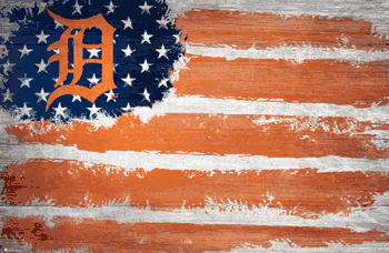 Detroit Tigers Flag 17x26