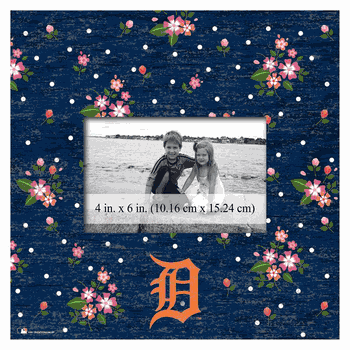 Detroit Tigers Floral 10x10 Frame