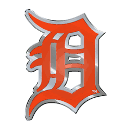 Detroit Tigers Heavy Duty Aluminum Embossed Color Emblem