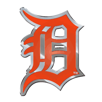 Detroit Tigers Heavy Duty Aluminum Embossed Color Emblem