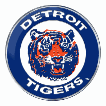 Detroit Tigers Heavy Duty Aluminum Embossed Color Emblem - Alternate