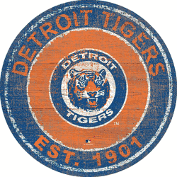 Detroit Tigers Heritage Logo Round Sign