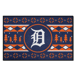Detroit Tigers Holiday Sweater Starter Mat Accent Rug - 19in. x 30in.