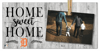 Detroit Tigers Home Sweet Home Clothespin 6x12